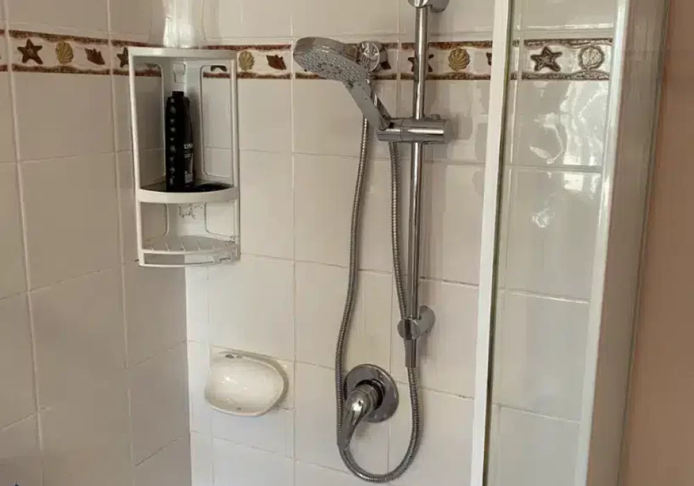 A shower head installed by Keogh Plumbing
